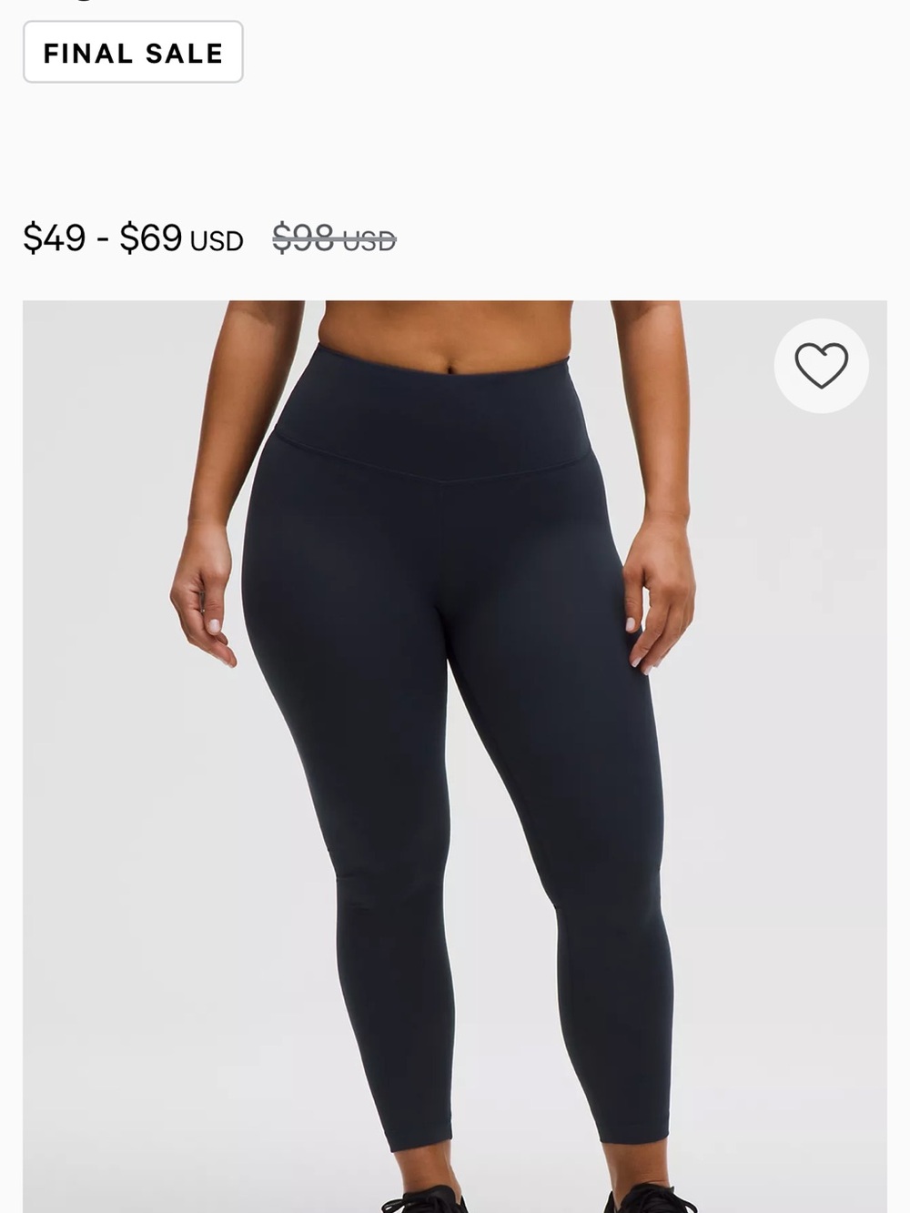 lululemon  Wunder Train HR Tight in Navy Blue size 2